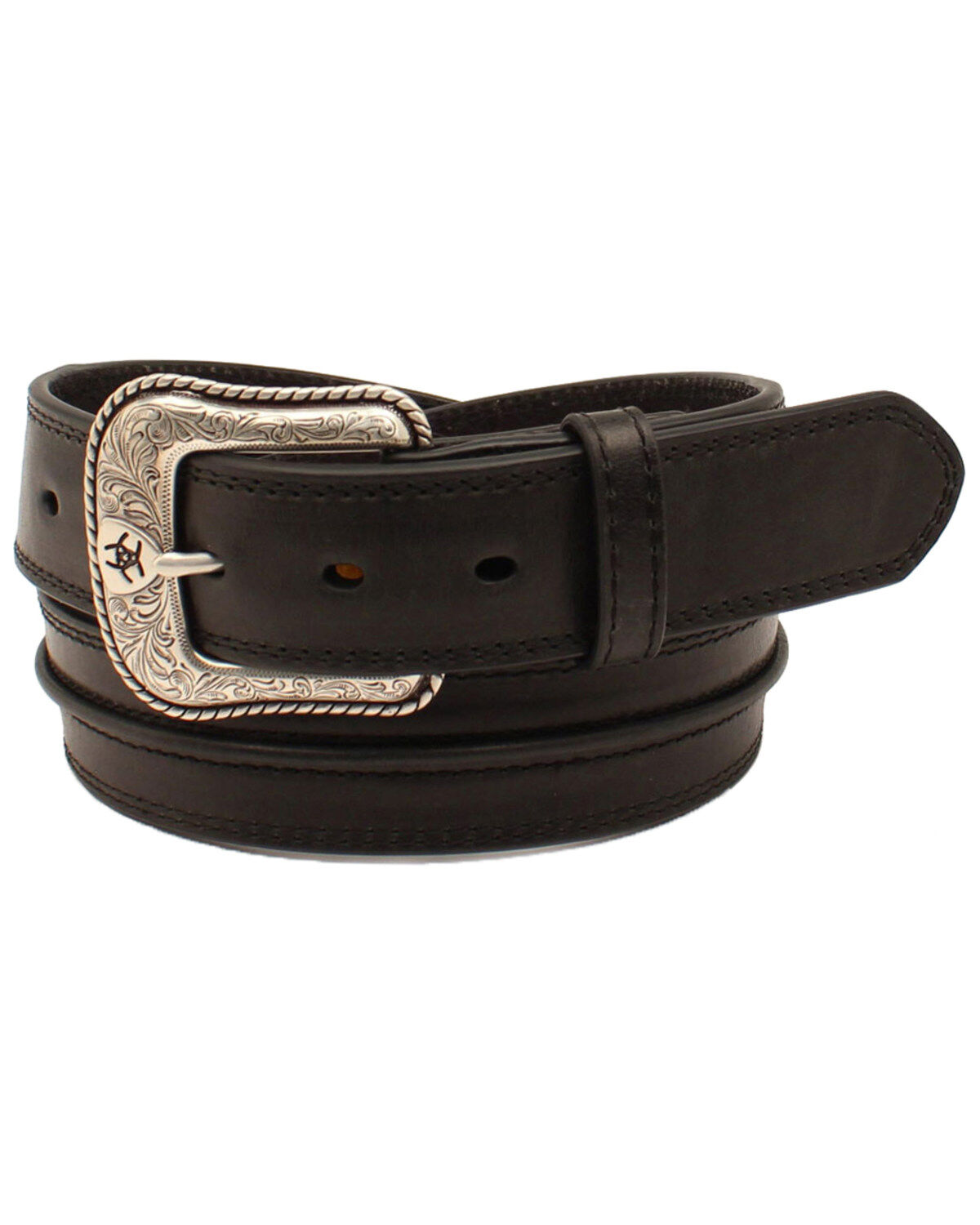 Ariat Leather Center Cable Belt