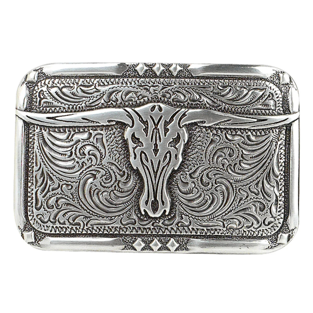 Crumrine Western Skull Belt Buckle
