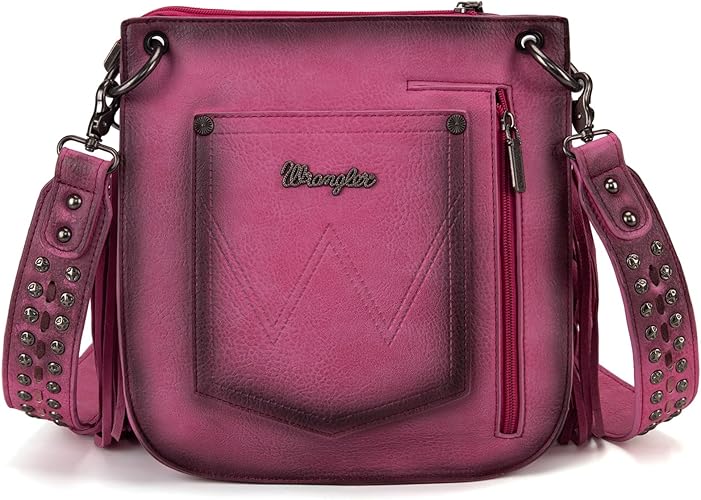 Leather Wrangler Fringe Purse