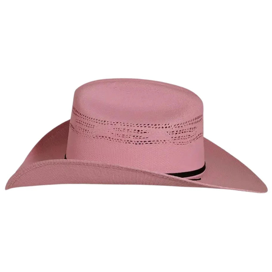American Hat Makers Chelsea Pink Straw
