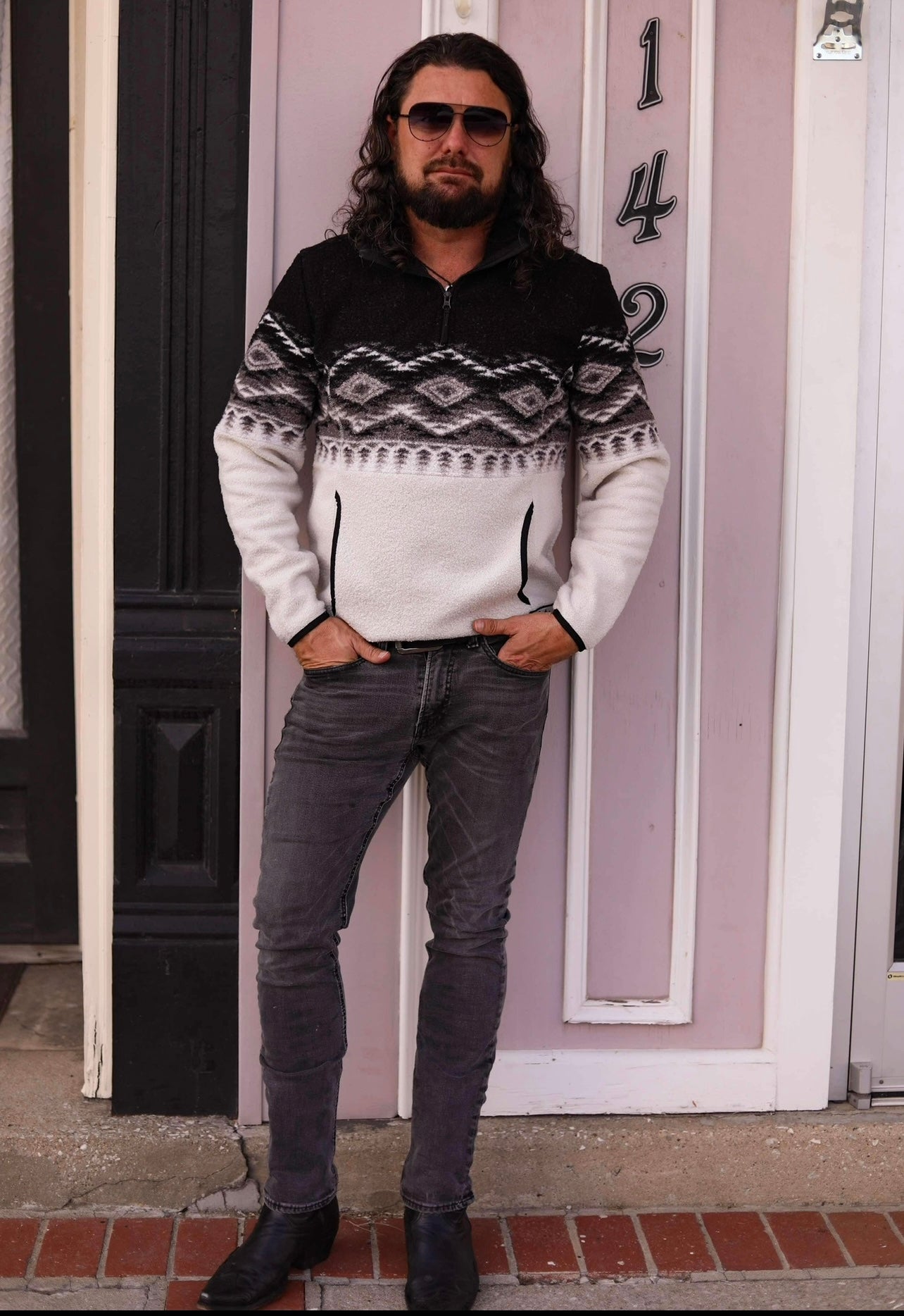 Border Berber Pullover