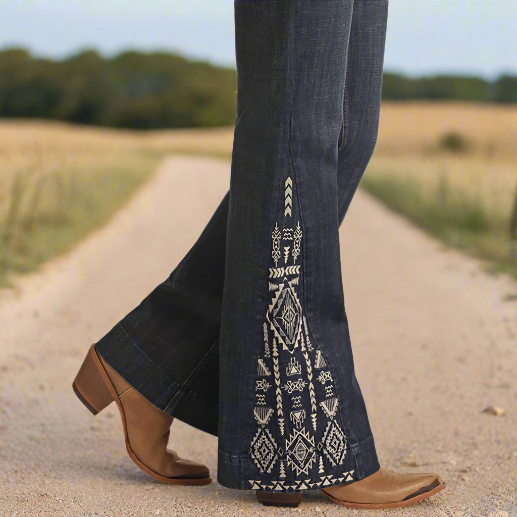 Mid rise side insert Rock&Roll Denim jeans