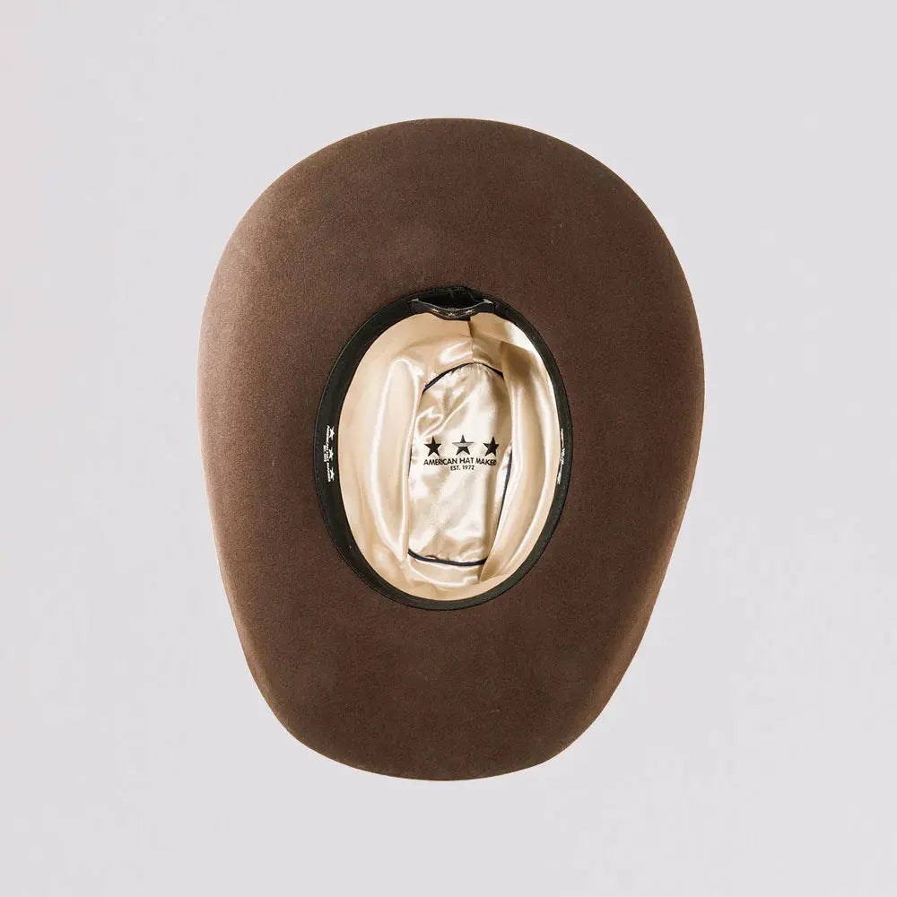 American Hat Makers Cattleman Felt- Brown