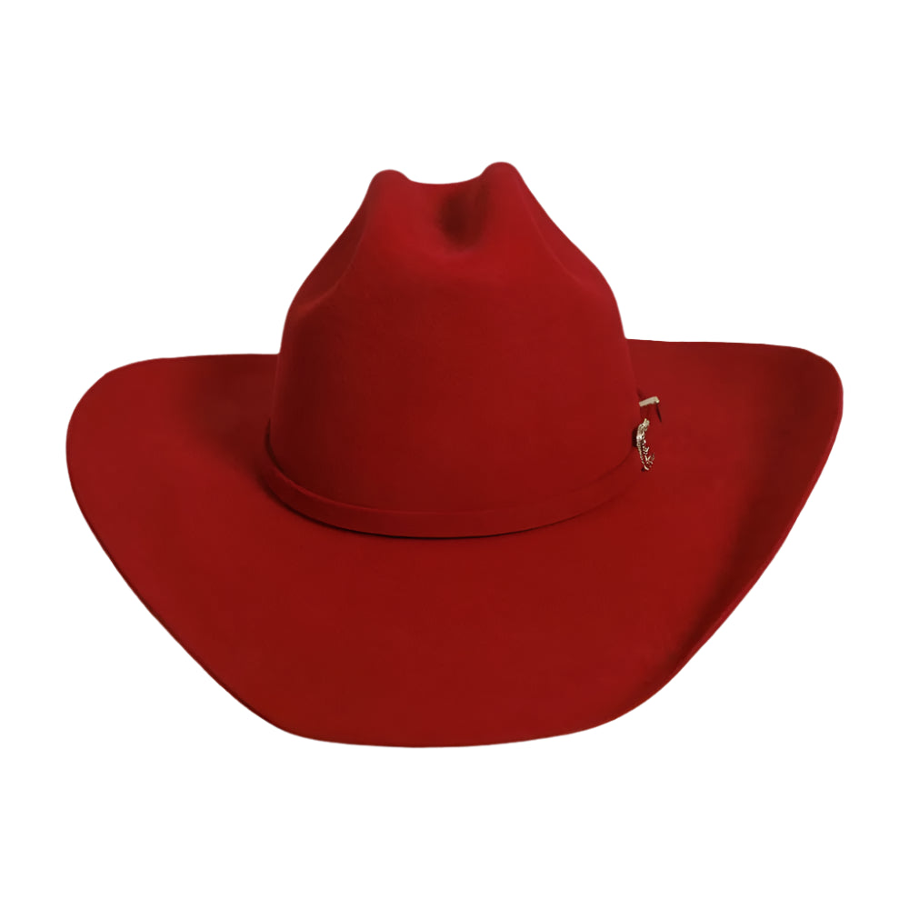 American Hat Makers Cattleman Felt- Red