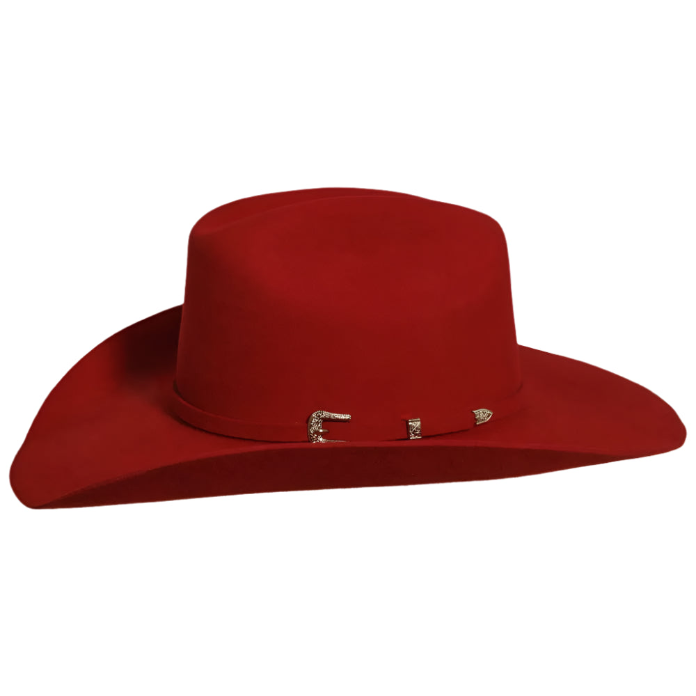 American Hat Makers Cattleman Felt- Red