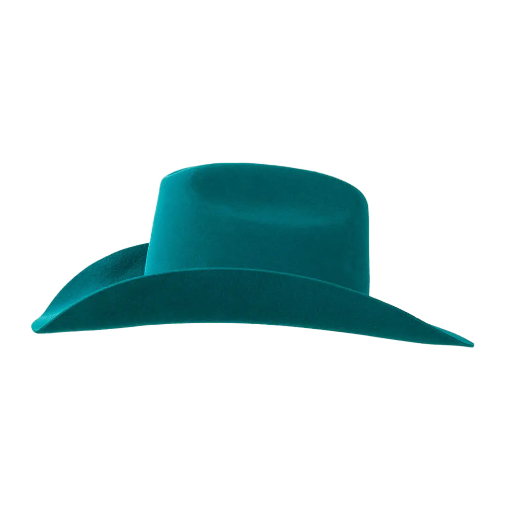 American Hat Makers Cattleman Felt- Teal