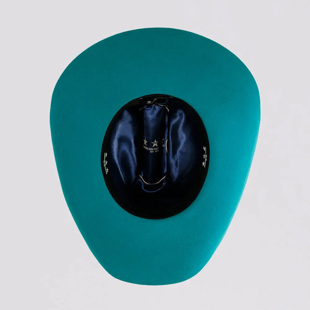 American Hat Makers Cattleman Felt- Teal