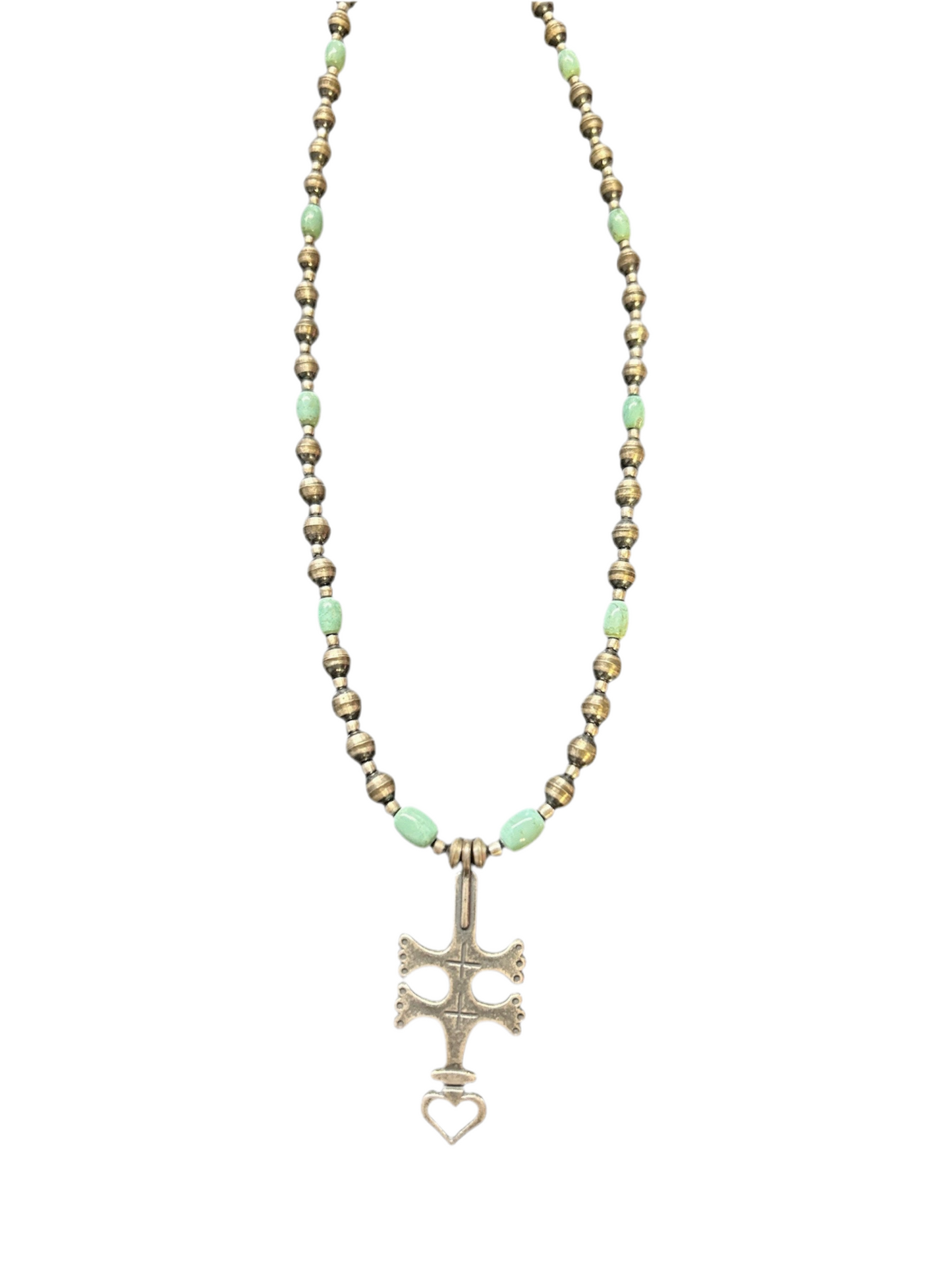 Heart Pendant Navajo Pearls