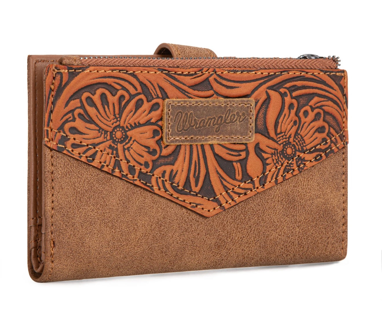 Wrangler Floral tooled wallet
