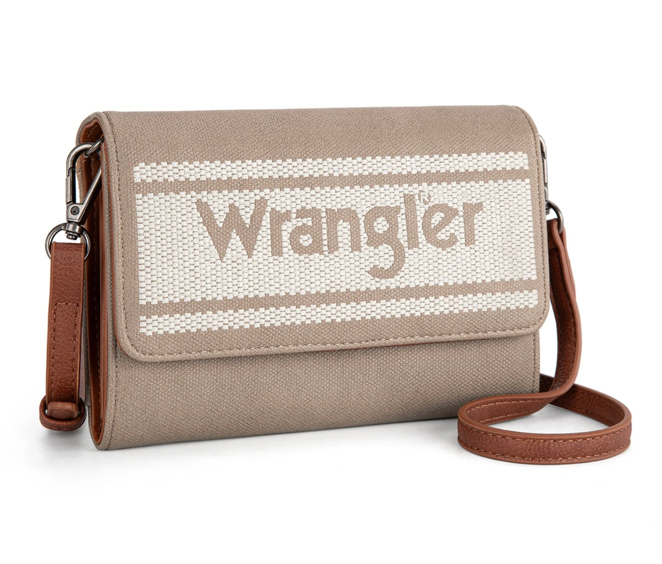 Wrangler Logo Waxed canvas crossbody