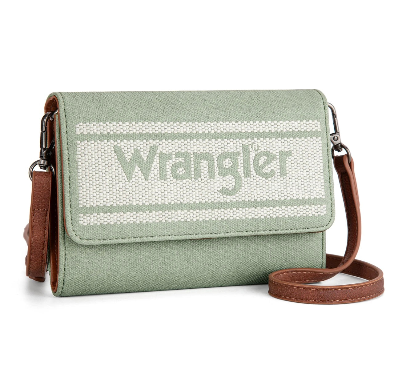 Wrangler Logo Waxed canvas crossbody