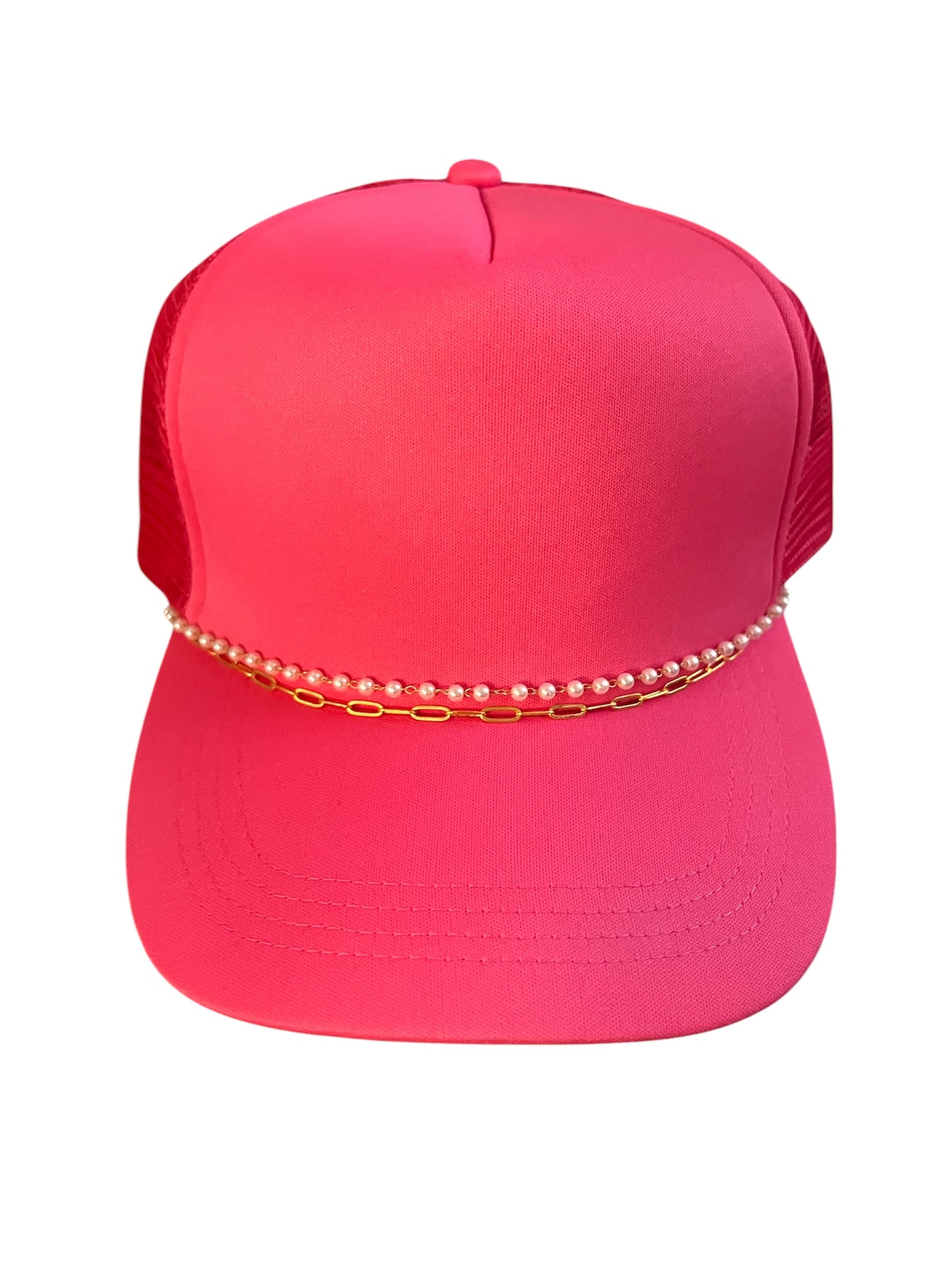 Blank Foam Trucker Hat w/ chain