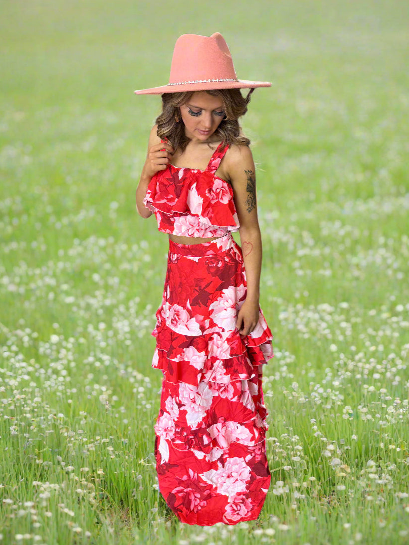 Rosewood Rodeo ruffle skirt set