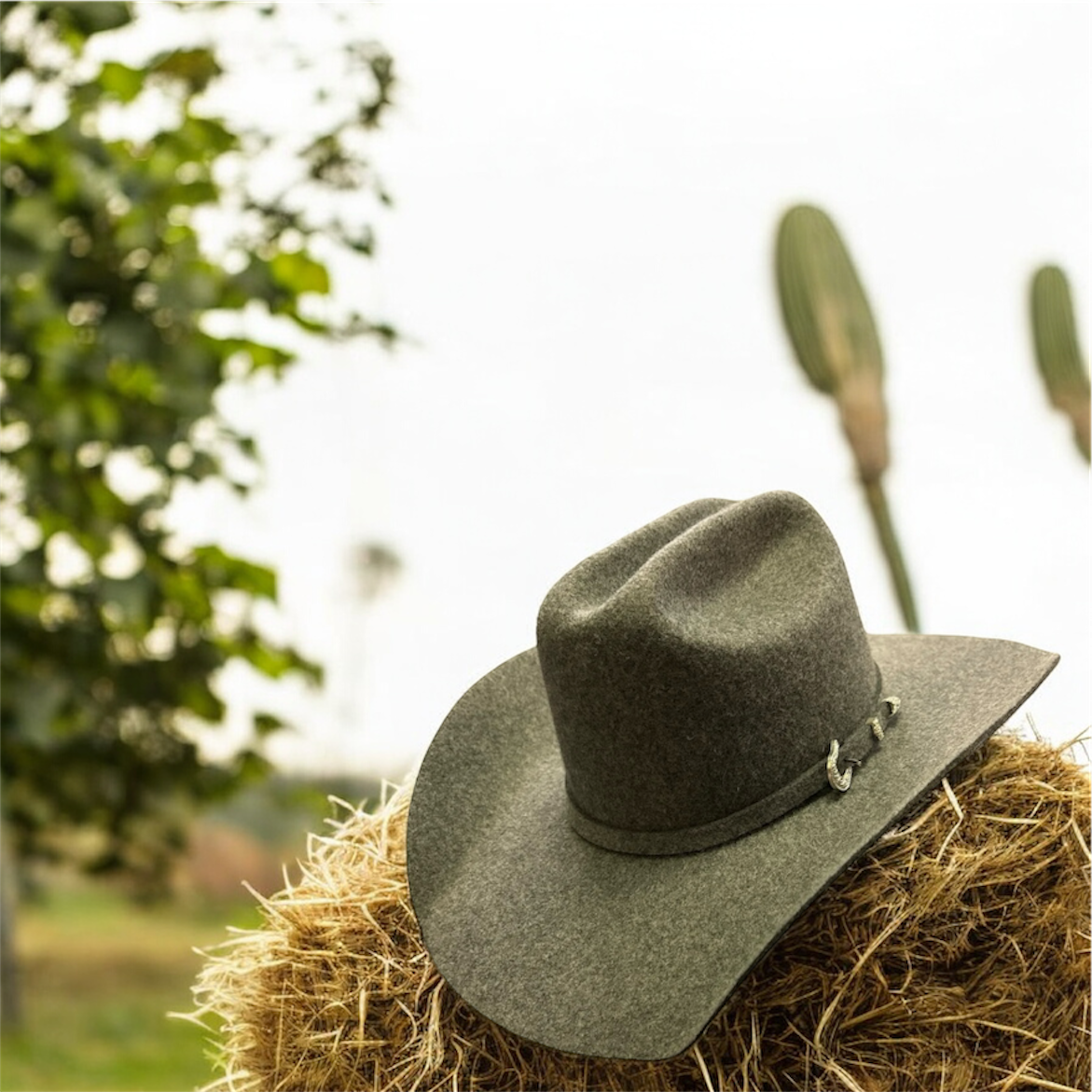 American Hat Makers Cattleman Felt- Grey