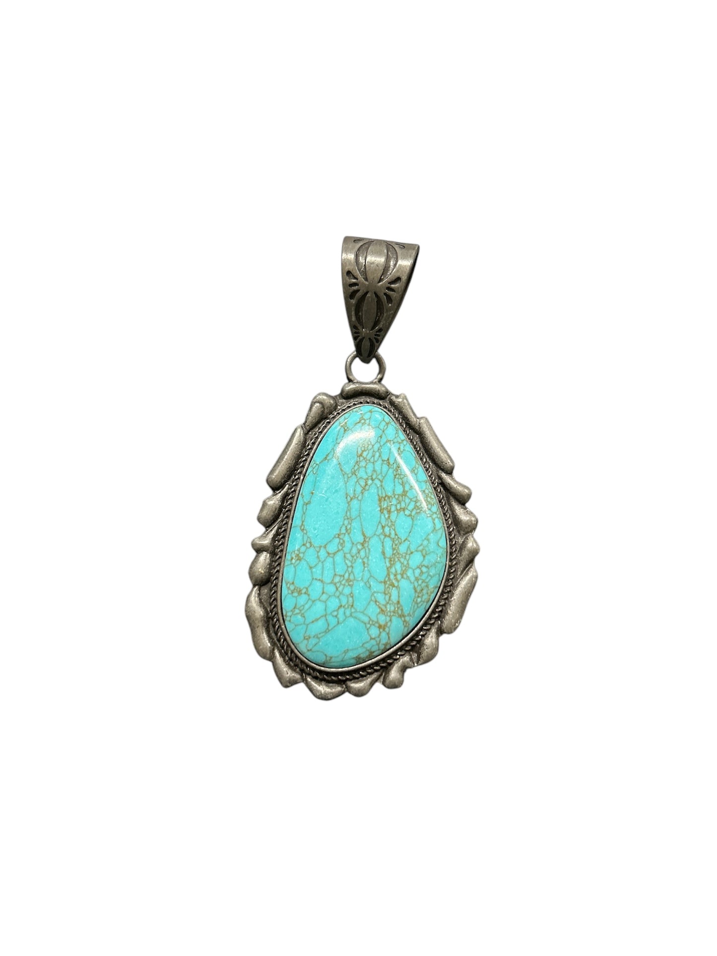 Large turquoise necklace Concho