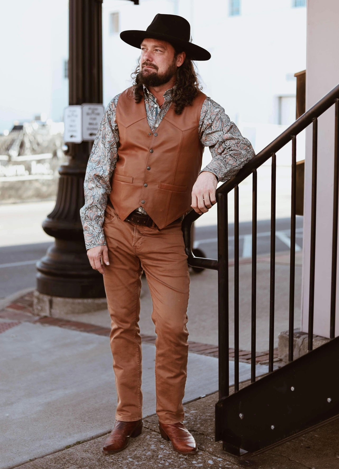 Scully leather vests