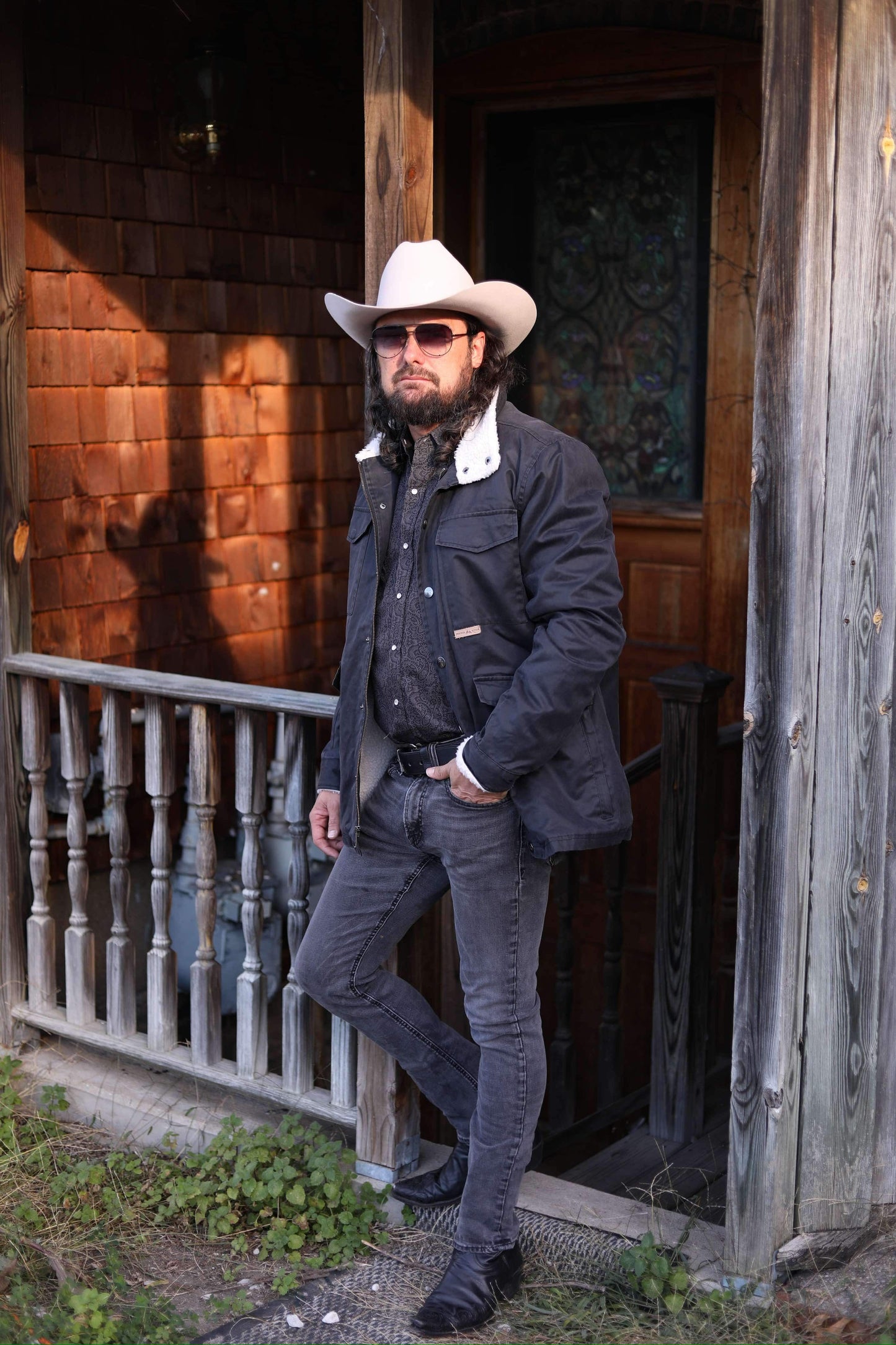 Oil Skin Canvas Jacket