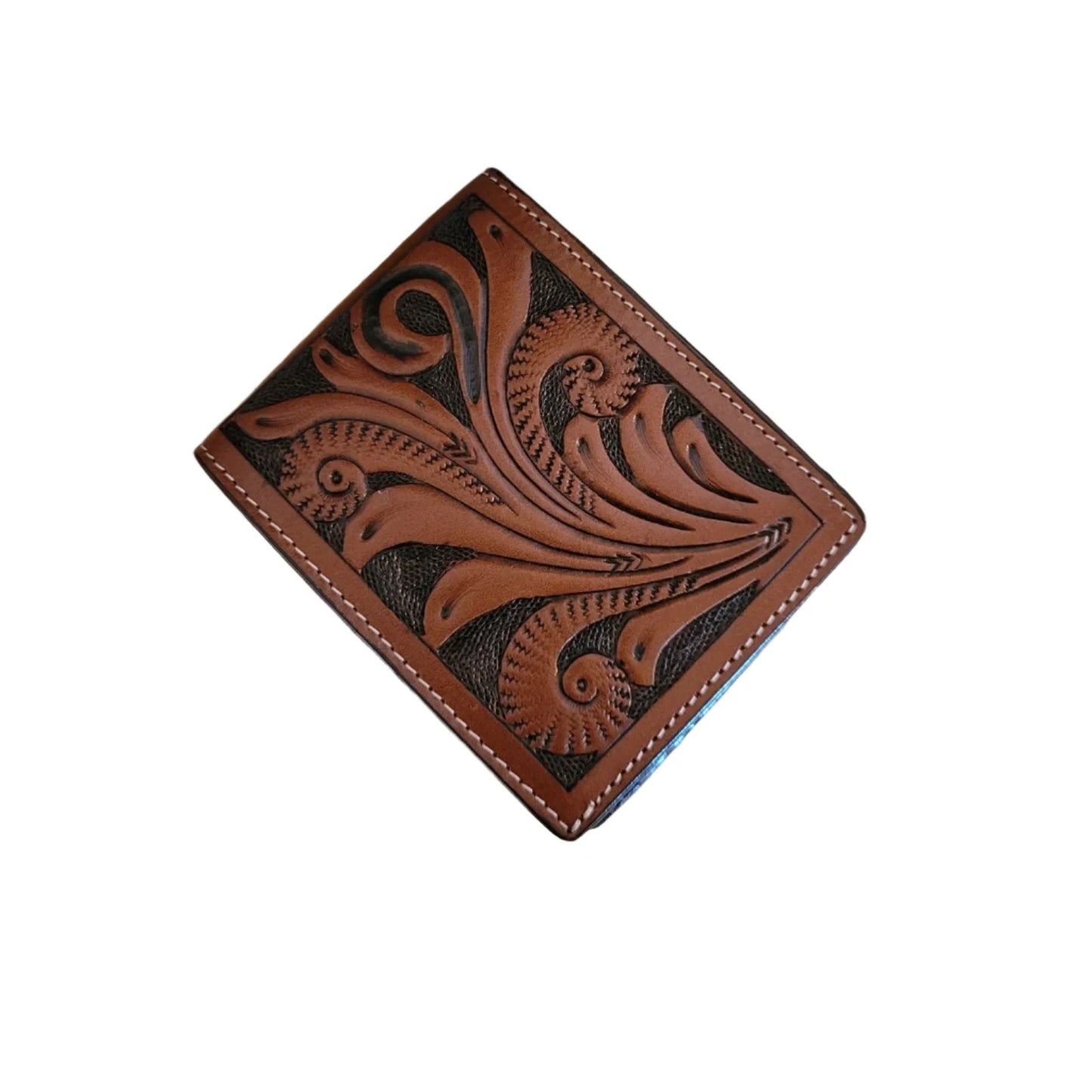 3D Belt Bifold Wallet Calf Hair Concho