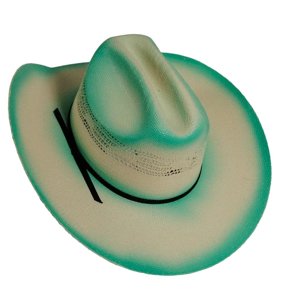 American Hat Makers Olivia Turquoise Straw