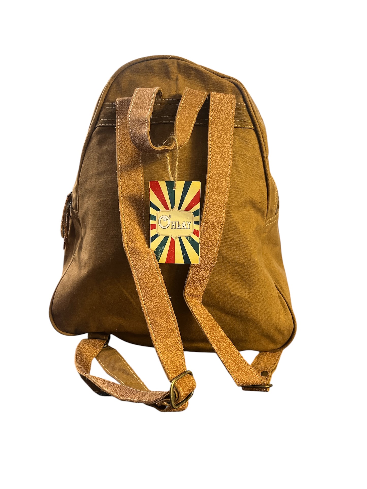 Upcycled Cowhide Leather Backpack