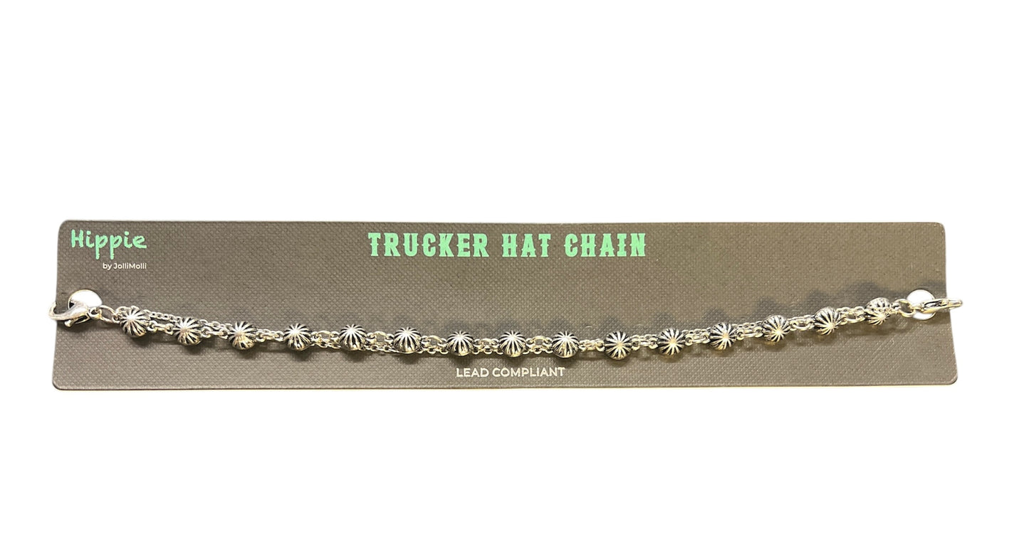Flower studded Trucker Hat Chain