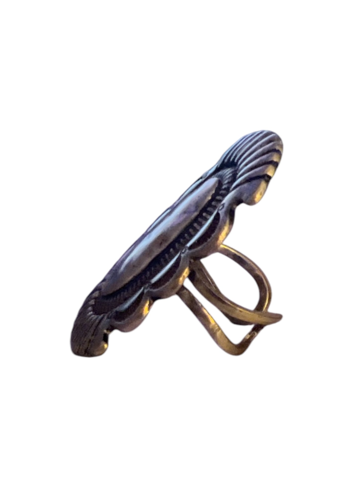 Large Silver Concho Ring