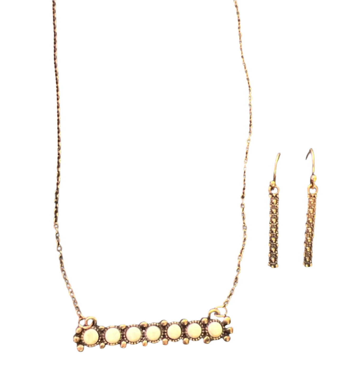 Line em up Bronze necklace