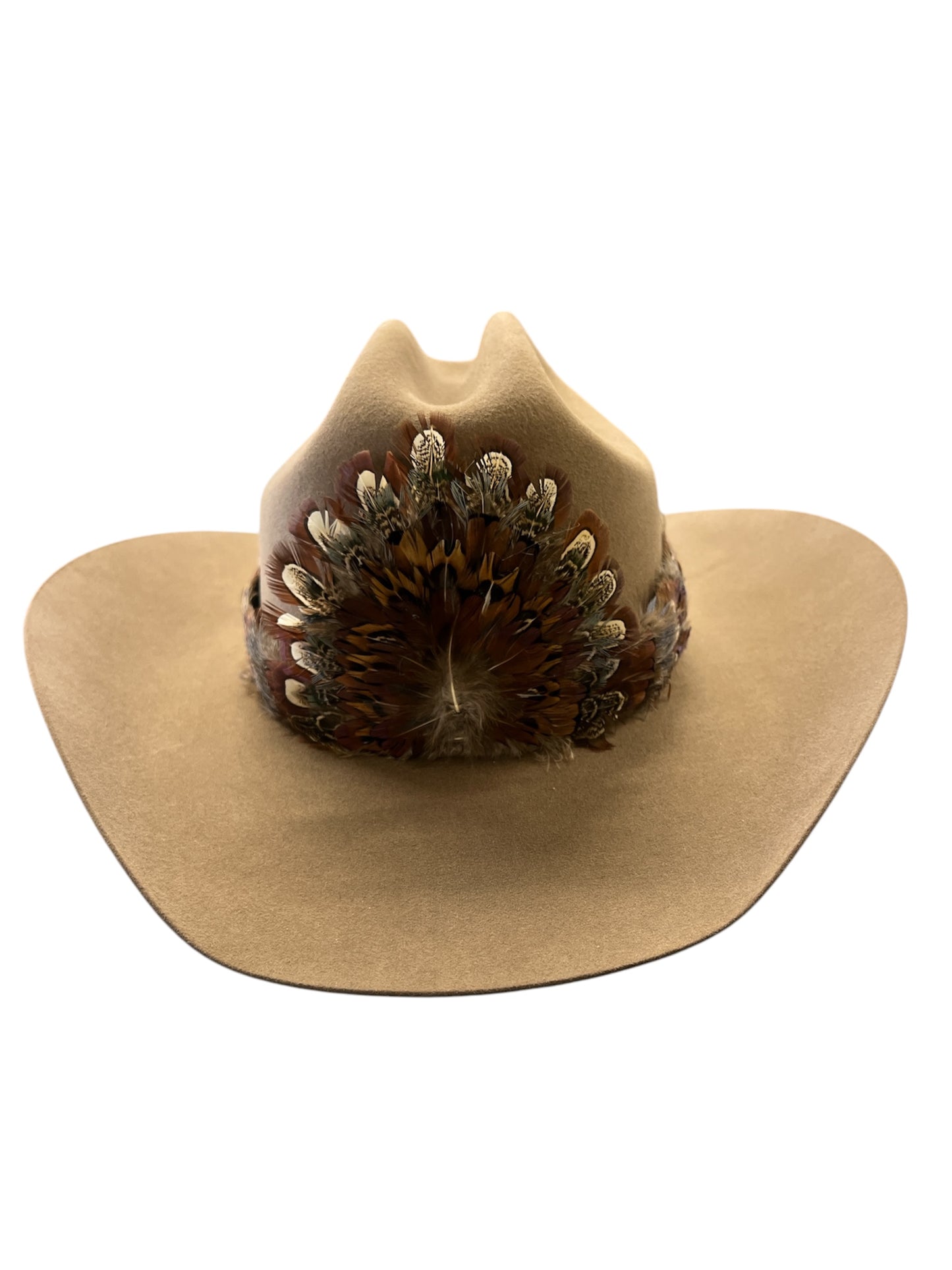 western feather hat
