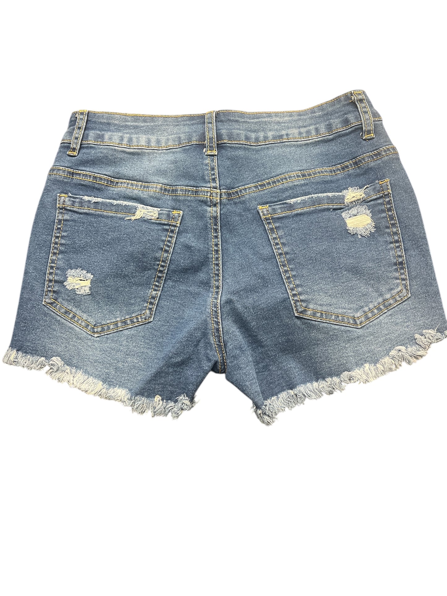 Daisy Denim Ripped Shorts