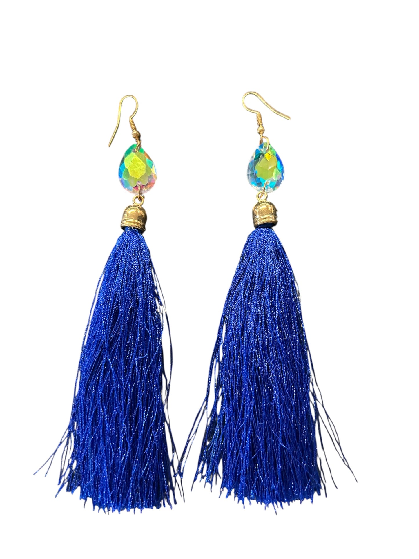 Saddle sky tassel earrings