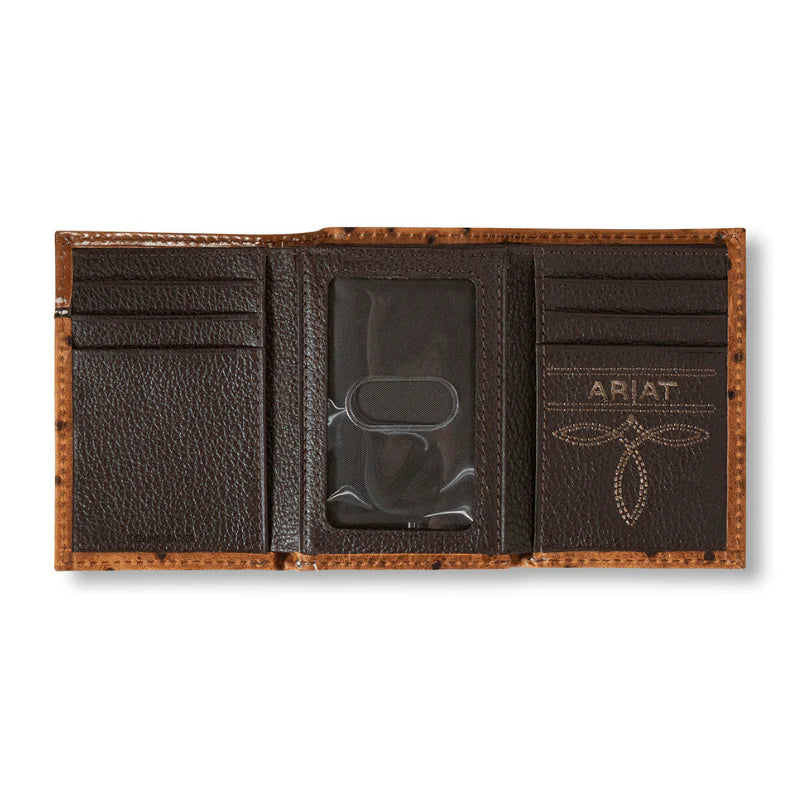 Ariat Ostrich Trifold Wallet