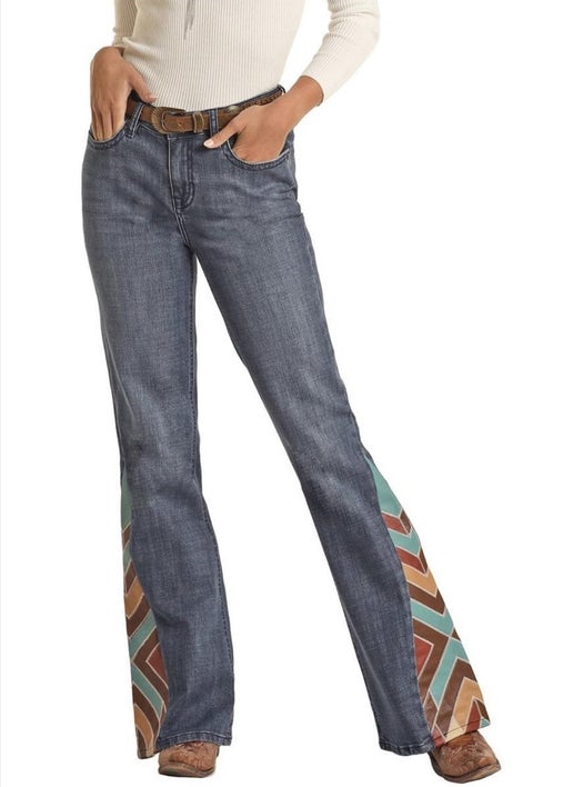 Patched Leather Trouser Jean