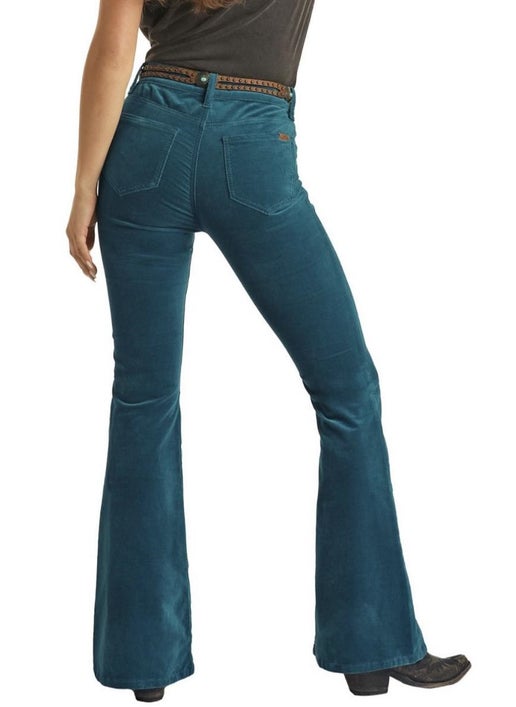 Teal Corduroy Flares