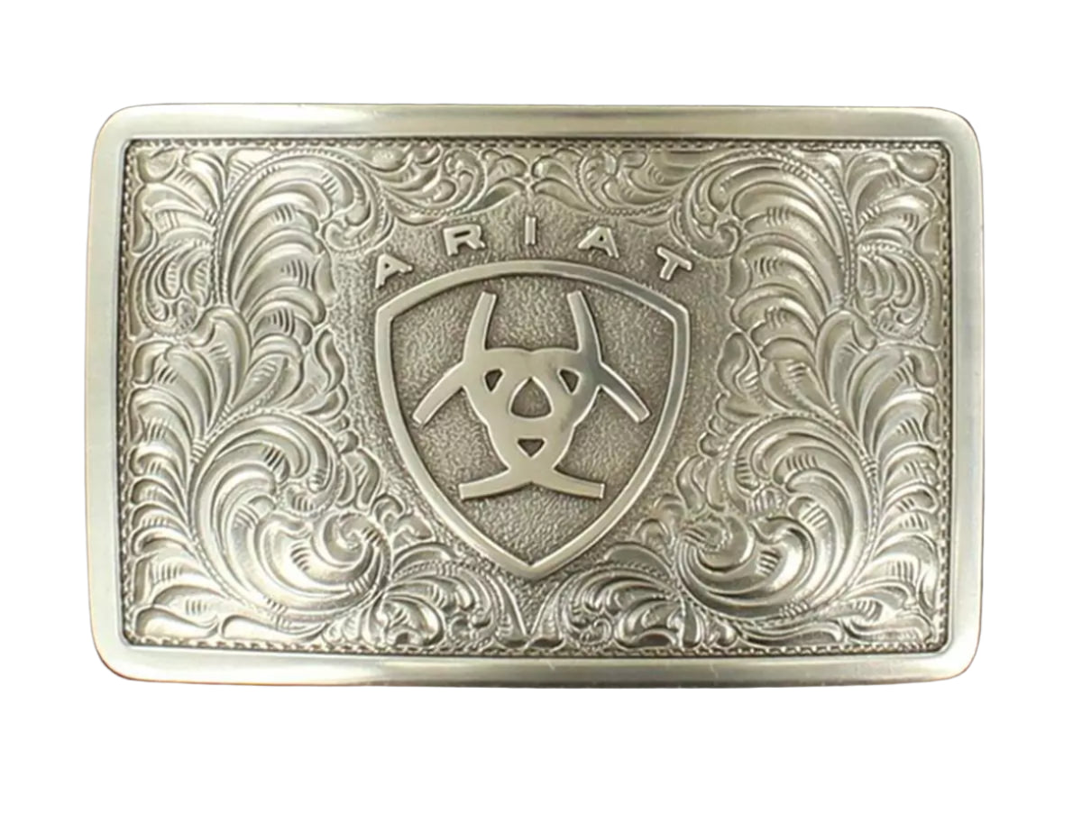 Ariat filigree logo belt buckle