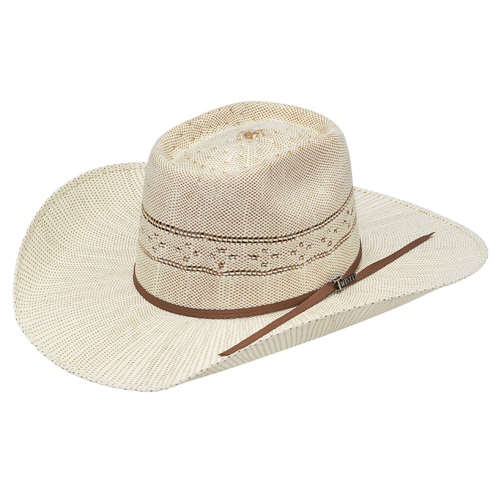 Twister Bangora 4 1/4” Tan Straw Hat