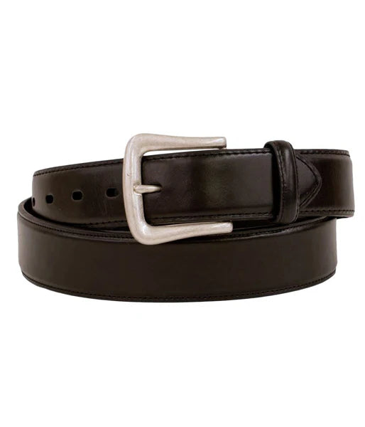 Nocona Solid Black Leather Belt
