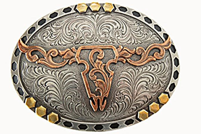 Nocona Raised Longhorn Buckle