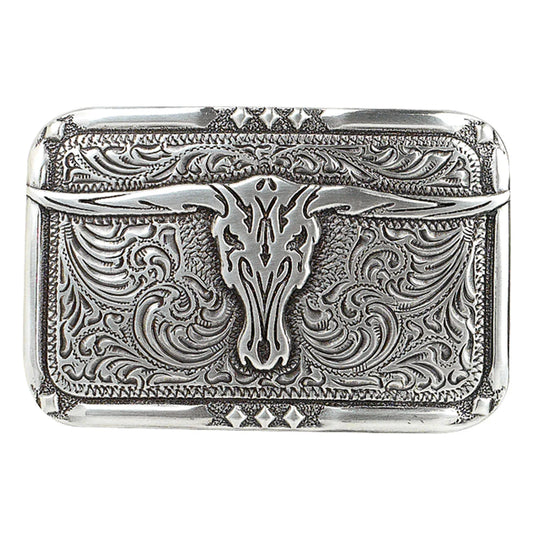 Crumrine Western Skull Belt Buckle
