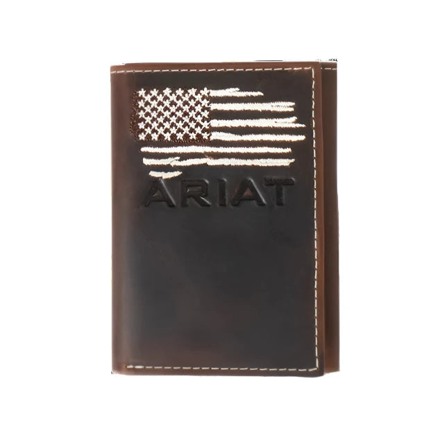Ariat Dark American Flag Bifold Wallet