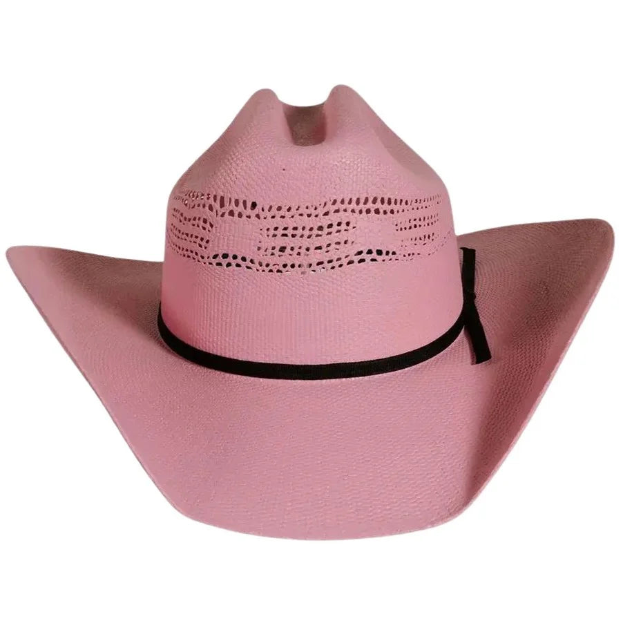 American Hat Makers Chelsea Pink Straw