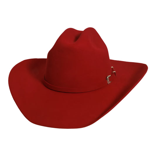 American Hat Makers Cattleman Felt- Red