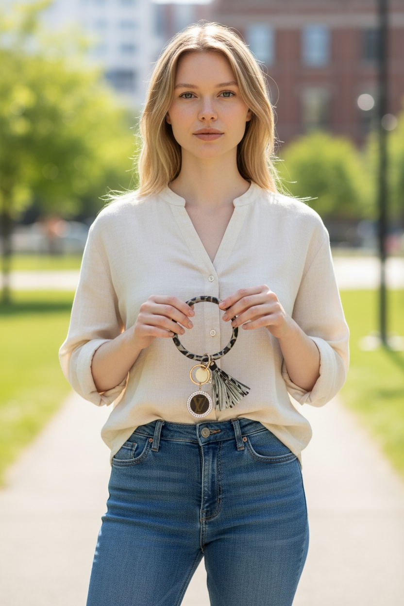 Authentic upcycled LV Keychains