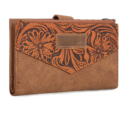 Wrangler Floral tooled wallet