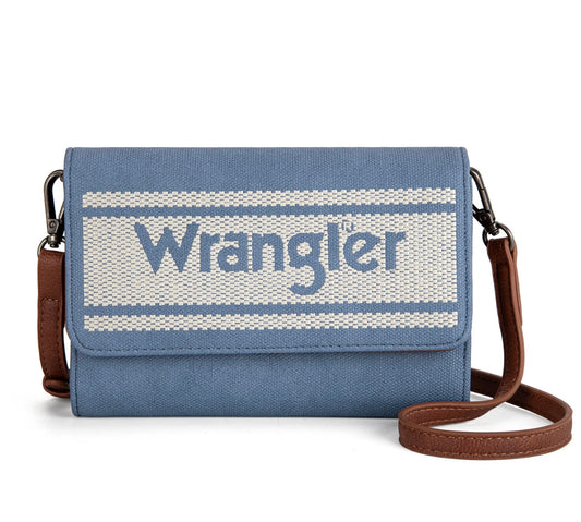 Wrangler Logo Waxed canvas crossbody