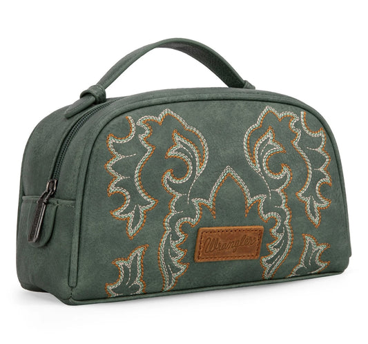 Wrangler embroidered travel pouch