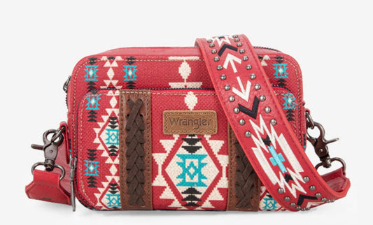 Wrangler Aztec printed crossbody purse