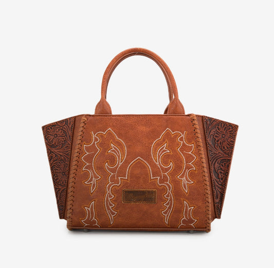 Wrangler Embroidered Boot Scroll tote bag