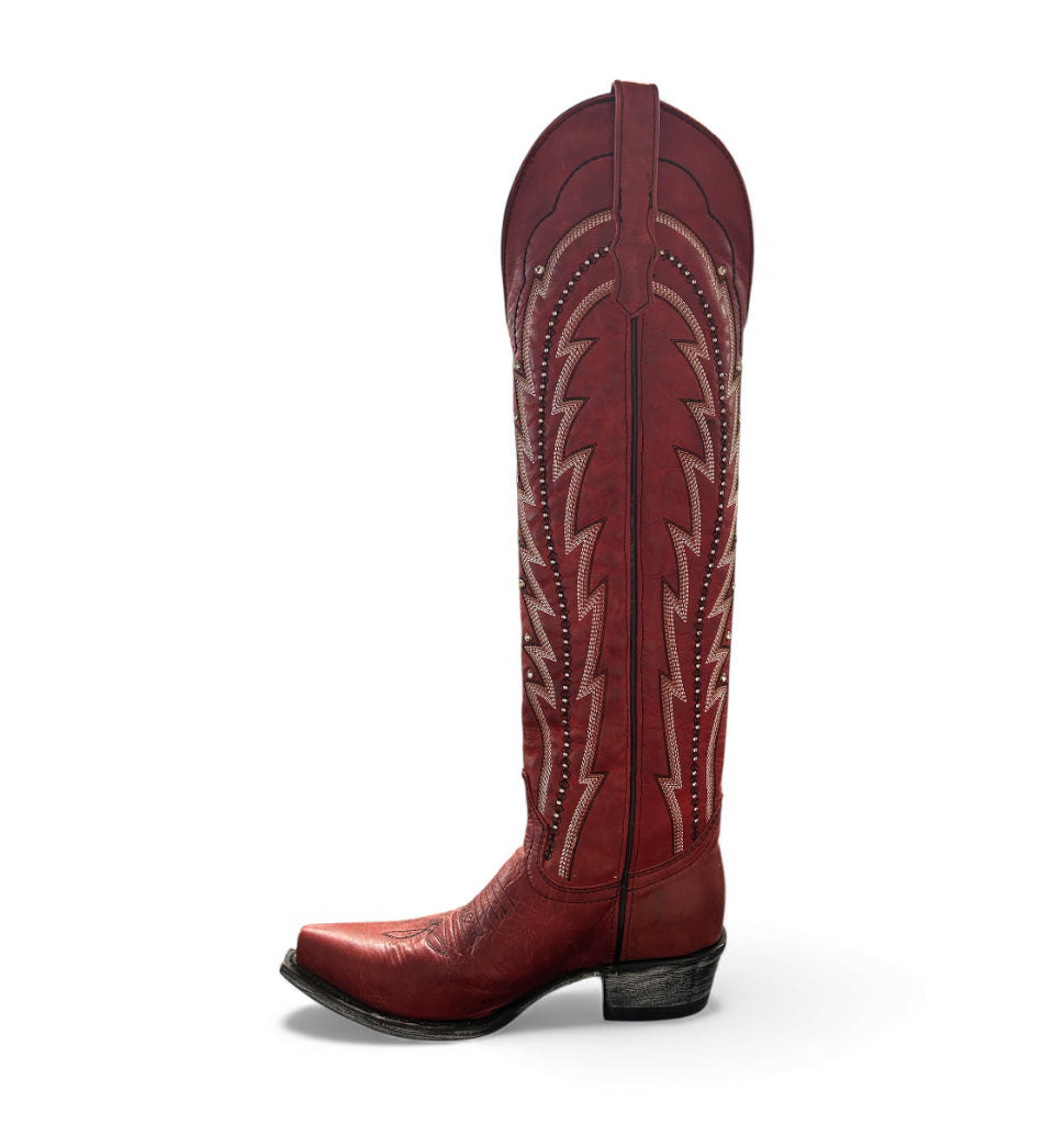 Red Hot Tali Boots