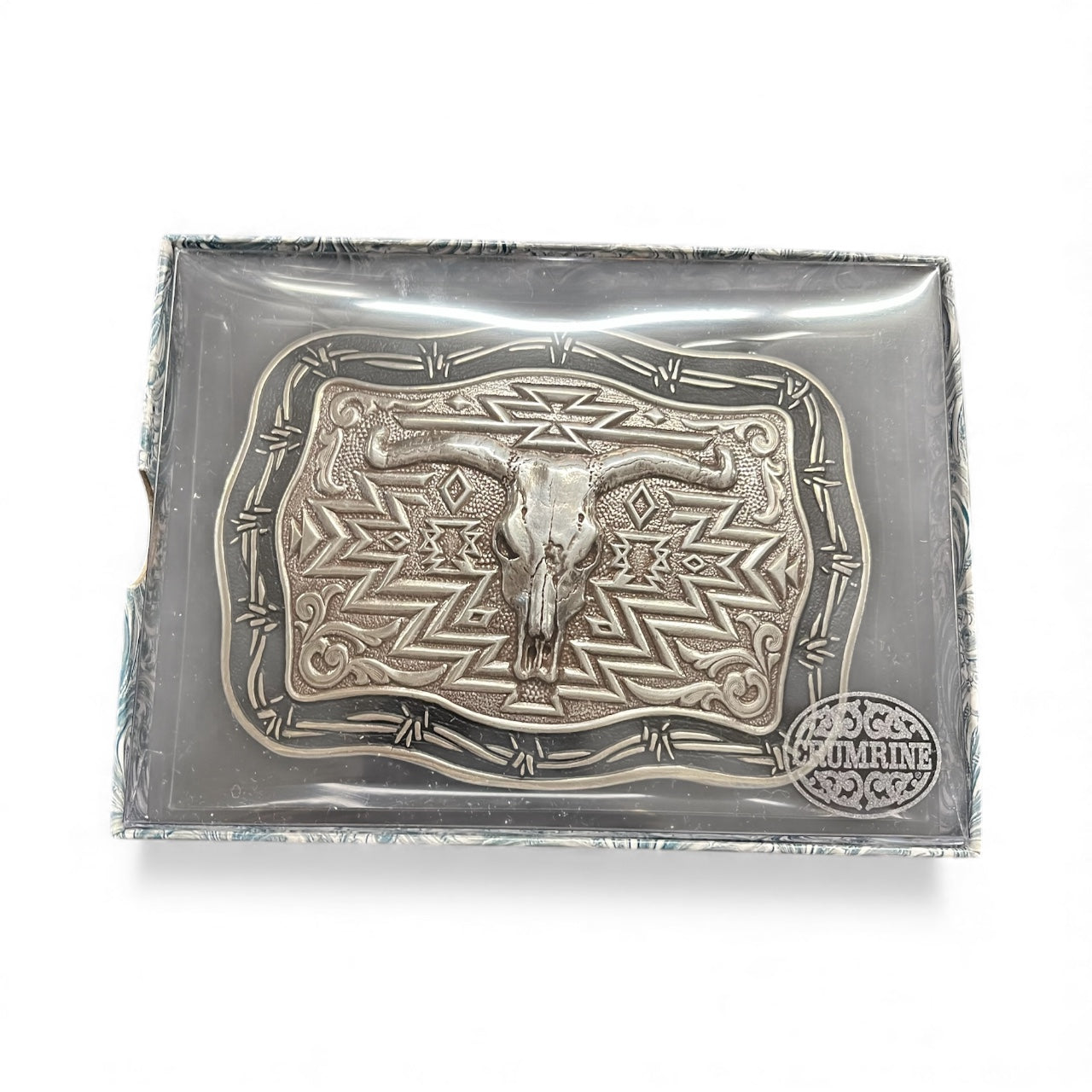 Western skull buckle