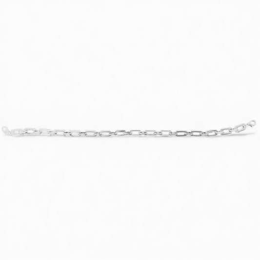 silver chain link hat chain